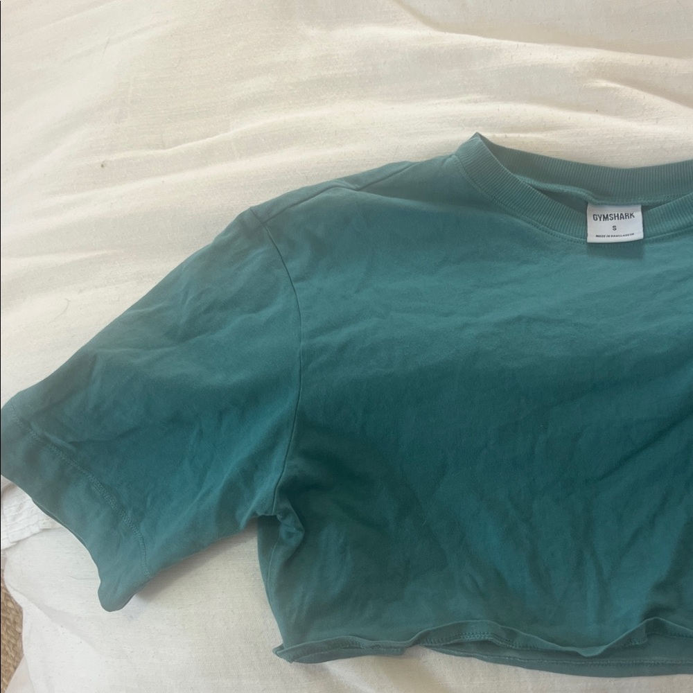 GymShark Teal Cropped T-Shirt